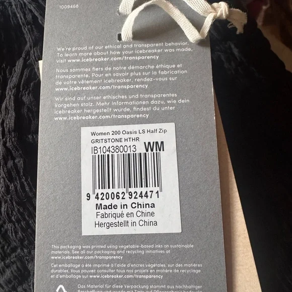 Icebreaker 200 Oasis LS Half Zip M New in box - Picture 8 of 9